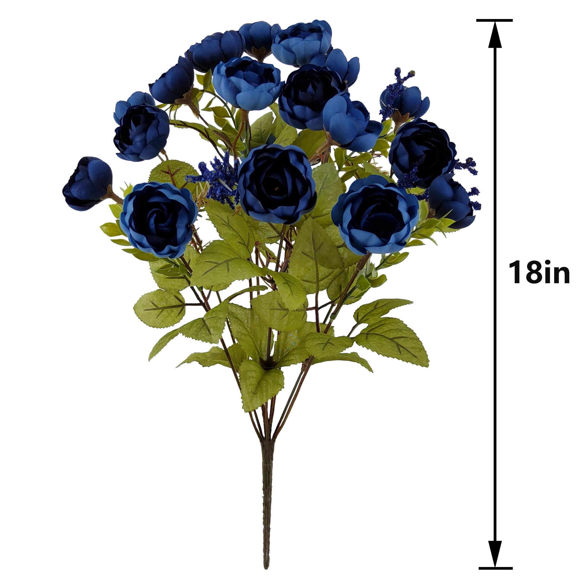 slide 2 of 3, 18" Ranunculus & Berry Deluxe Bush By Ashland, 18 in