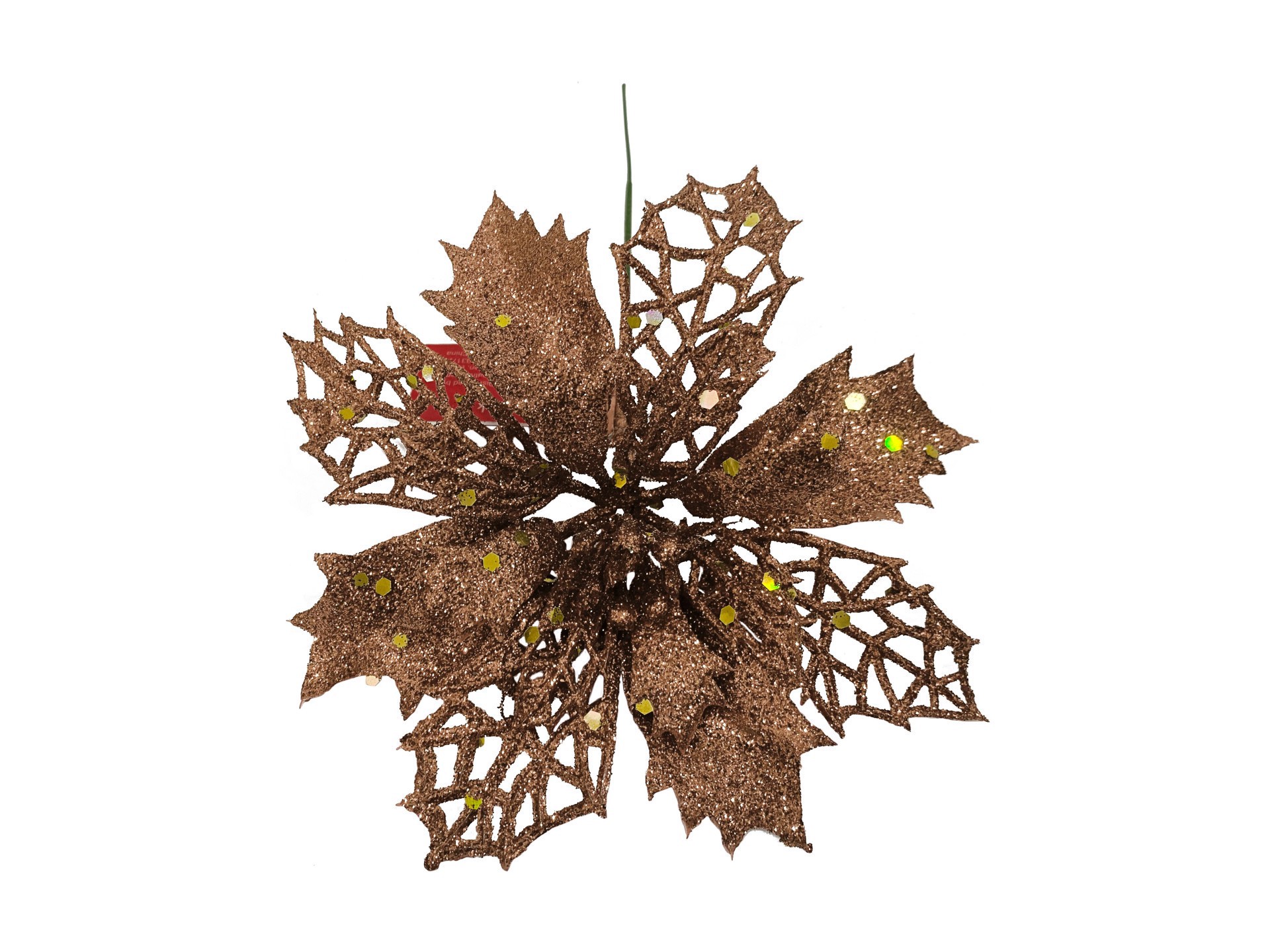 slide 1 of 1, 7In Glitter Tree Pick Rose Gold, 1 ct