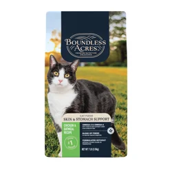 Boundless Acres Skin & Stomach Support Dry Cat Food, Chicken and Oatmeal, 7 lb