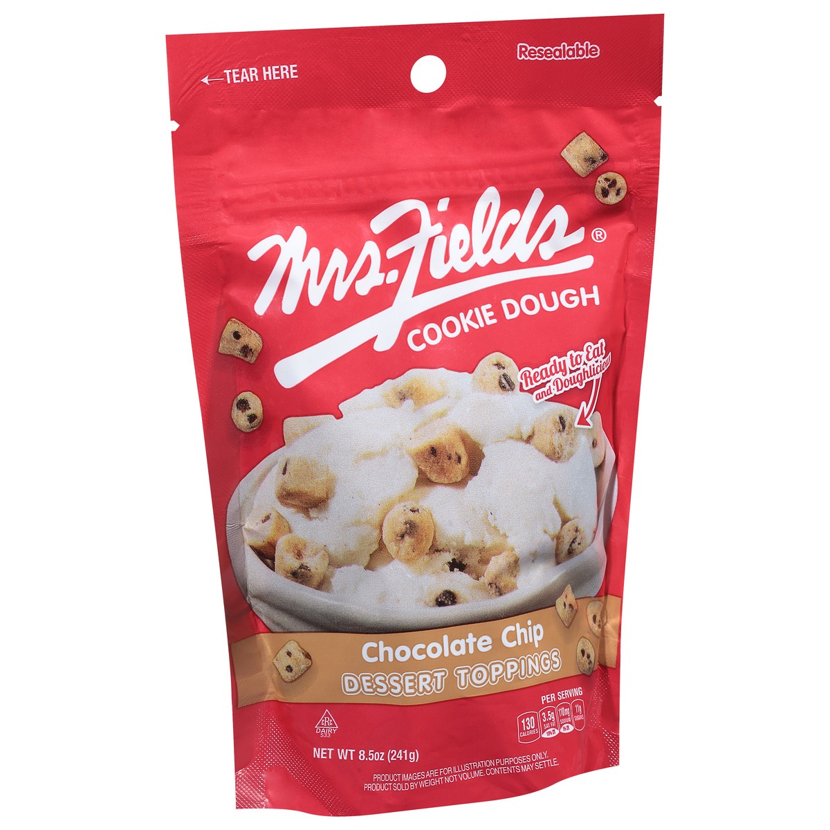 slide 5 of 9, Mrs. Field's Cookie Dough Chocolate Chip Dessert Toppings 8.5 oz, 8.5 oz