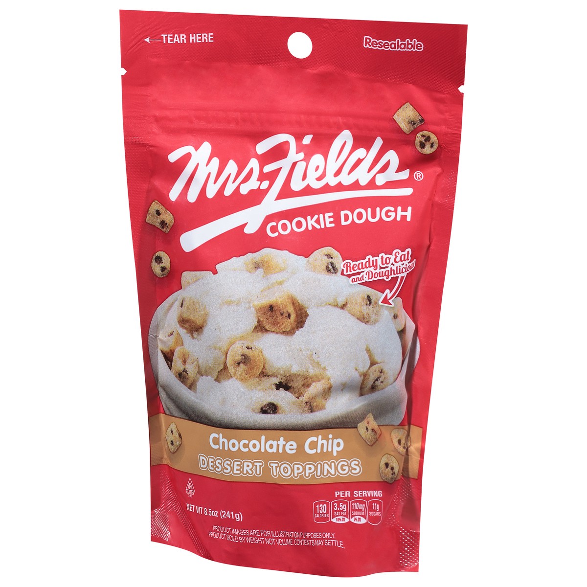 slide 6 of 9, Mrs. Field's Cookie Dough Chocolate Chip Dessert Toppings 8.5 oz, 8.5 oz