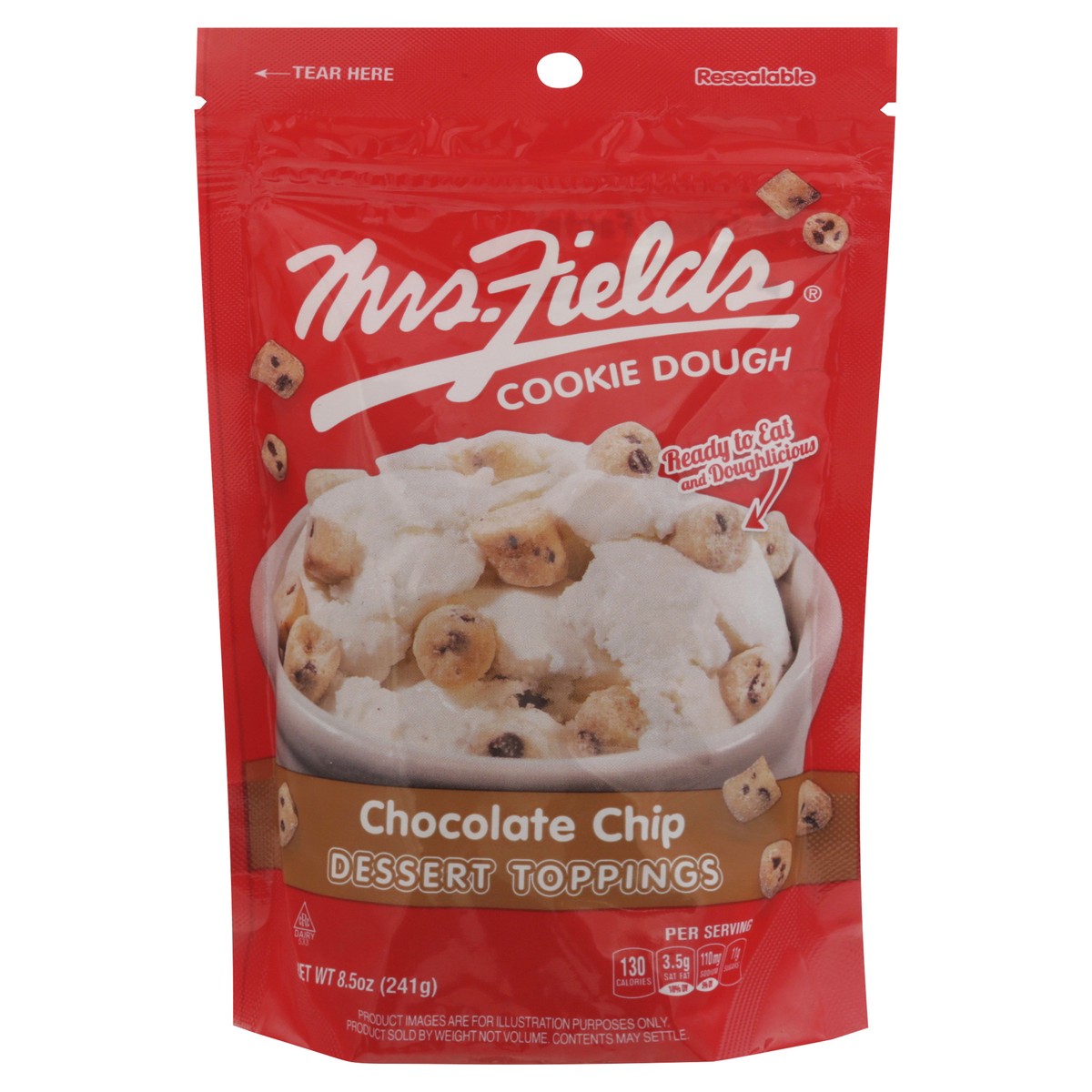 slide 1 of 9, Mrs. Field's Cookie Dough Chocolate Chip Dessert Toppings 8.5 oz, 8.5 oz
