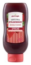 Giant Eagle Fruit Spread, Strawberry, Squeeze Bottle