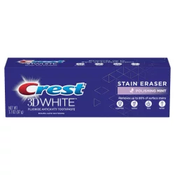Crest 3D White Stain Eraser, Whitening Toothpaste Fresh Mint, 3.5 Oz