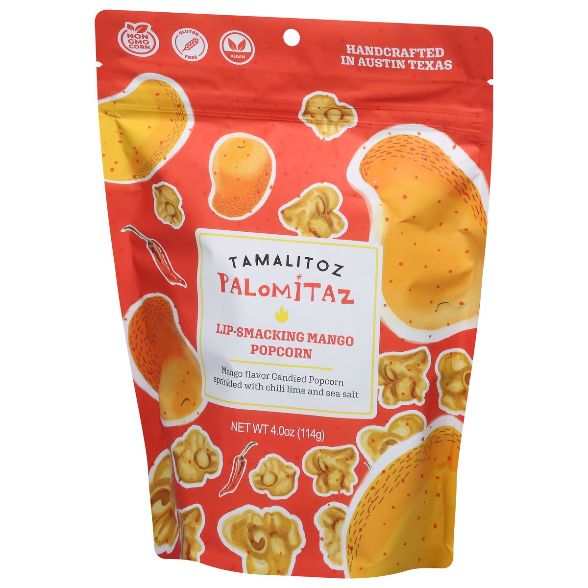 slide 9 of 9, Tamalitoz Lip-Smacking Mango Popcorn 4.0 oz, 4 oz