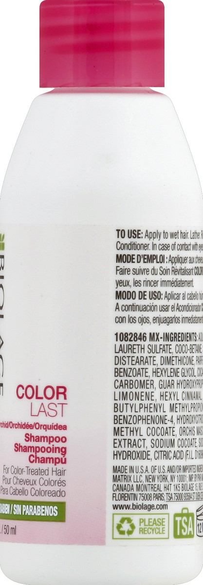 slide 4 of 8, Biolage Martix Biolage Colorlast Shampoo, 1.7 oz