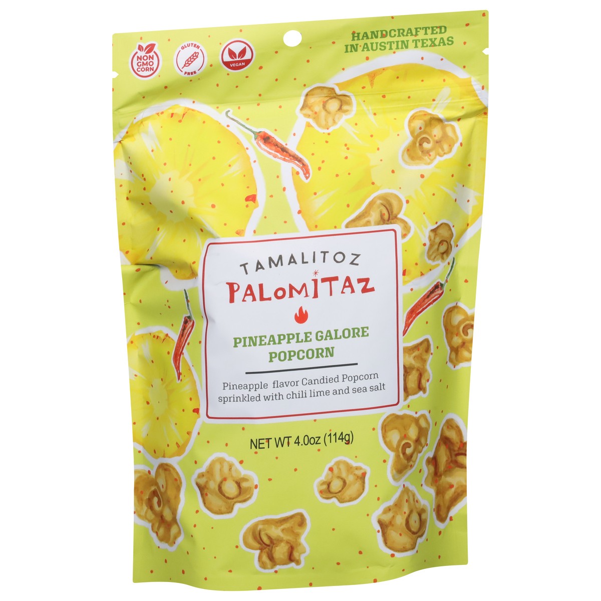 slide 6 of 9, Tamalitoz Palomitaz Pineapple Galore Popcorn 4.0 oz, 4 oz