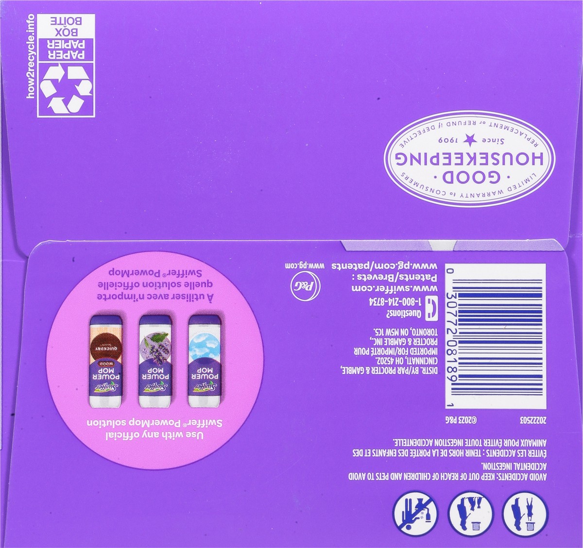 slide 2 of 11, Swiffer Powermop Mopping Pads Value Size 8 ea, 8 ct