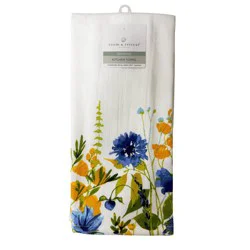 Room & Retreat Seasonal Wildflowers Printed Dual Purpose Kitchen Towel, 16 In X 26 In