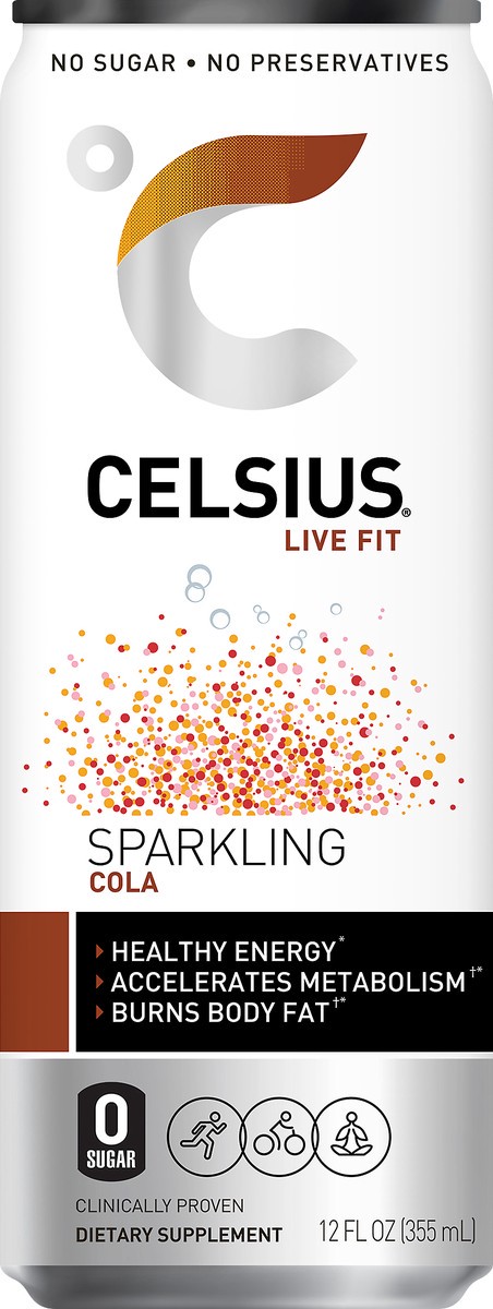 slide 1 of 6, CELSIUS Sparkling Cola, 1 piece(s)