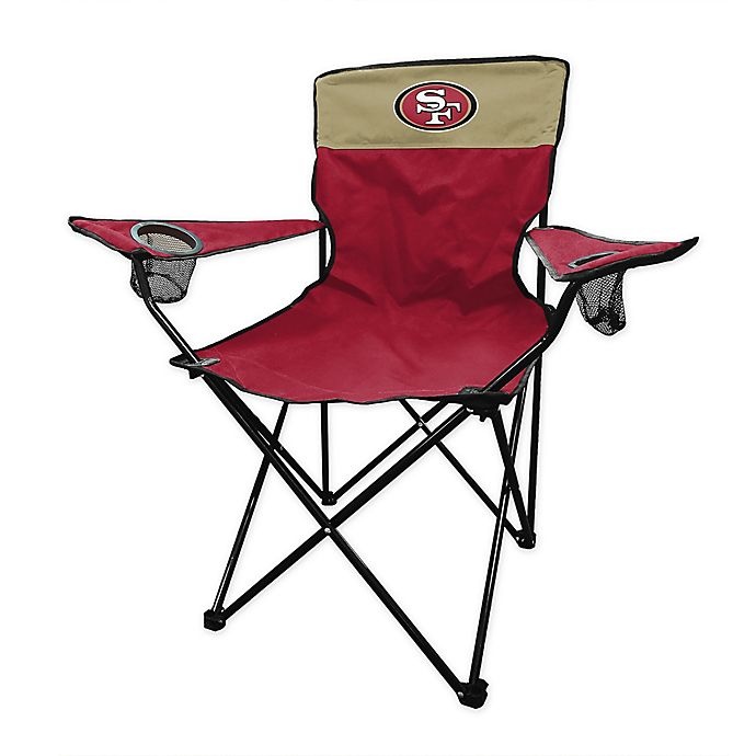 slide 1 of 1, NFL San Francisco 49ers Legacy Folding Chair, 1 ct