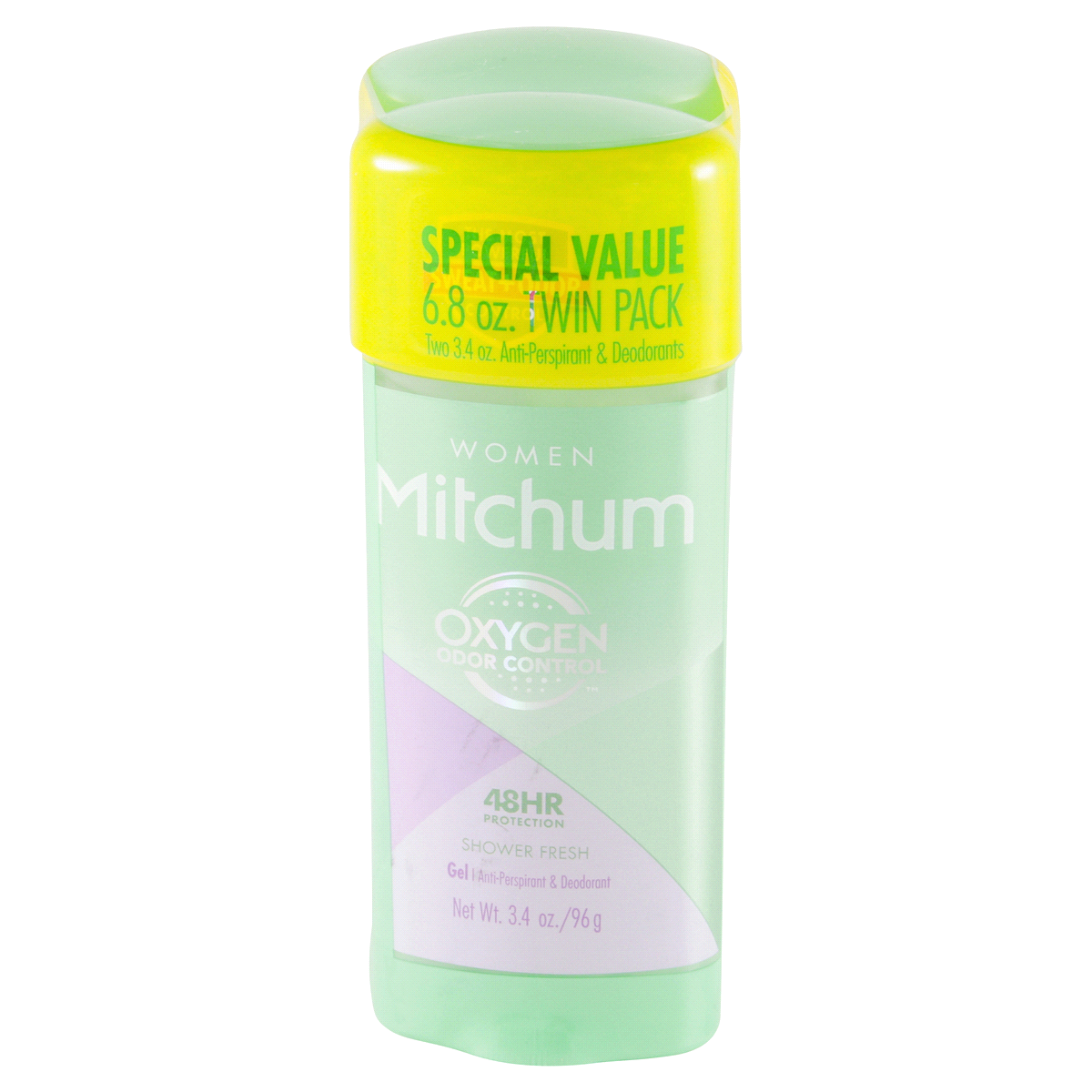 slide 2 of 4, Mitchum Power Gel Women's Shower Fresh Gel Antiperspirant Deodorant, 2 ct; 3.4 oz