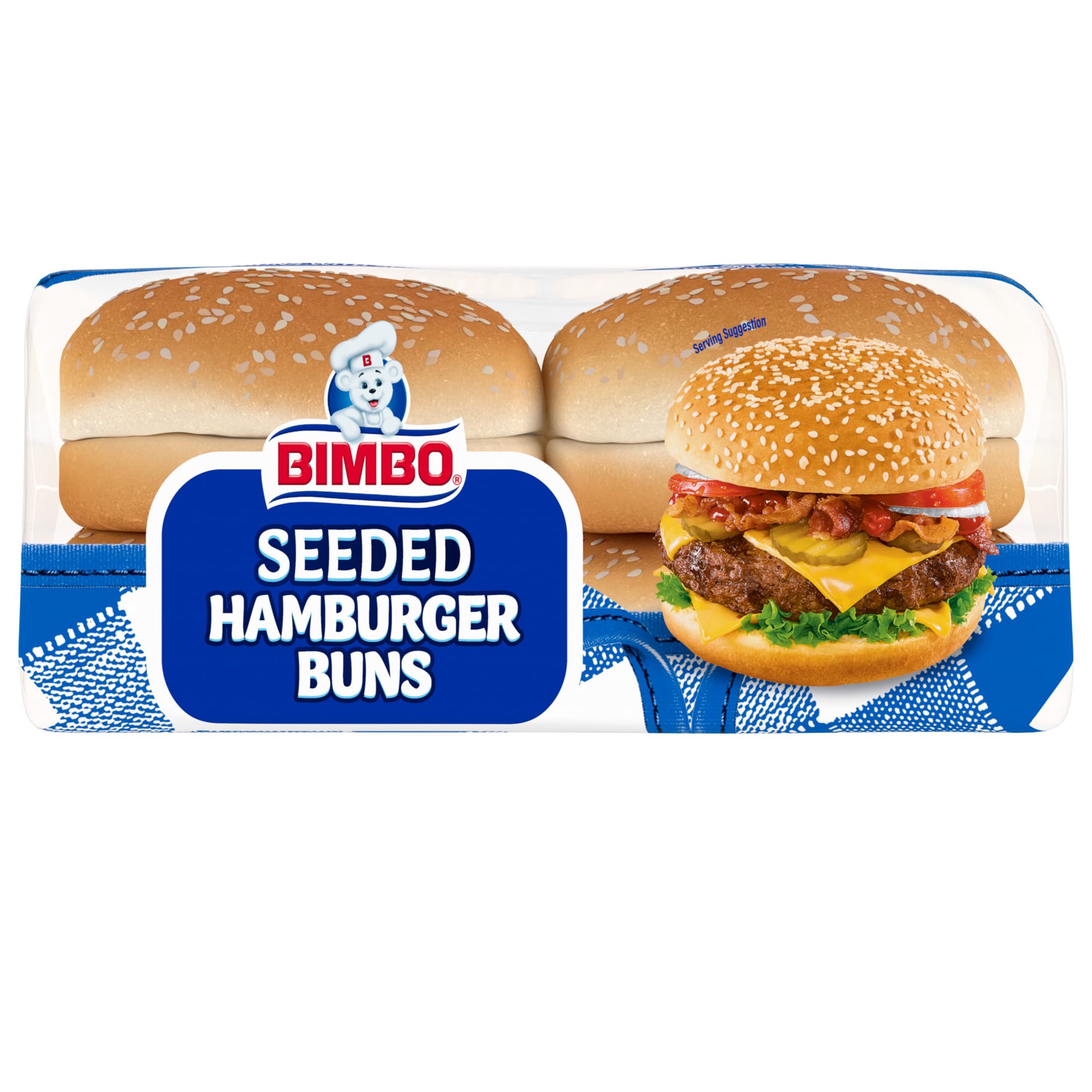 slide 2 of 7, Bimbo Bimbollos Sesame Seeds Hamburger Buns, 8 count, 21 oz, 8 ct