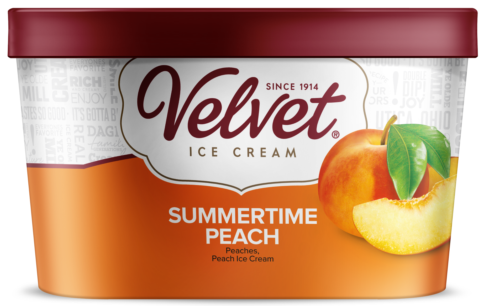 slide 1 of 1, Velvet Peach Ic, 48 oz