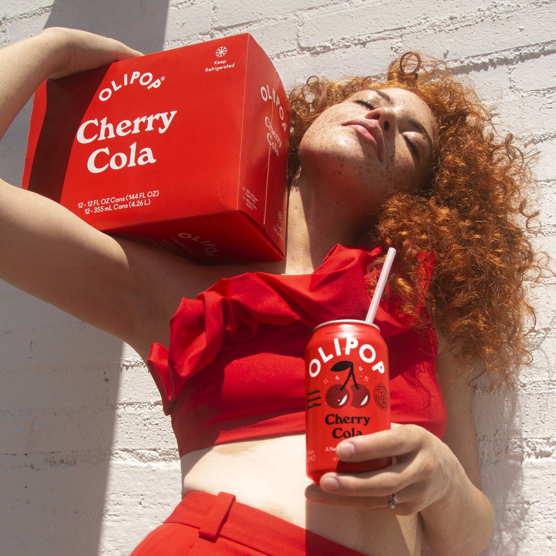 slide 7 of 9, OLIPOP Cherry Cola, A New Kind of Soda 12 fl oz, 12 fl oz