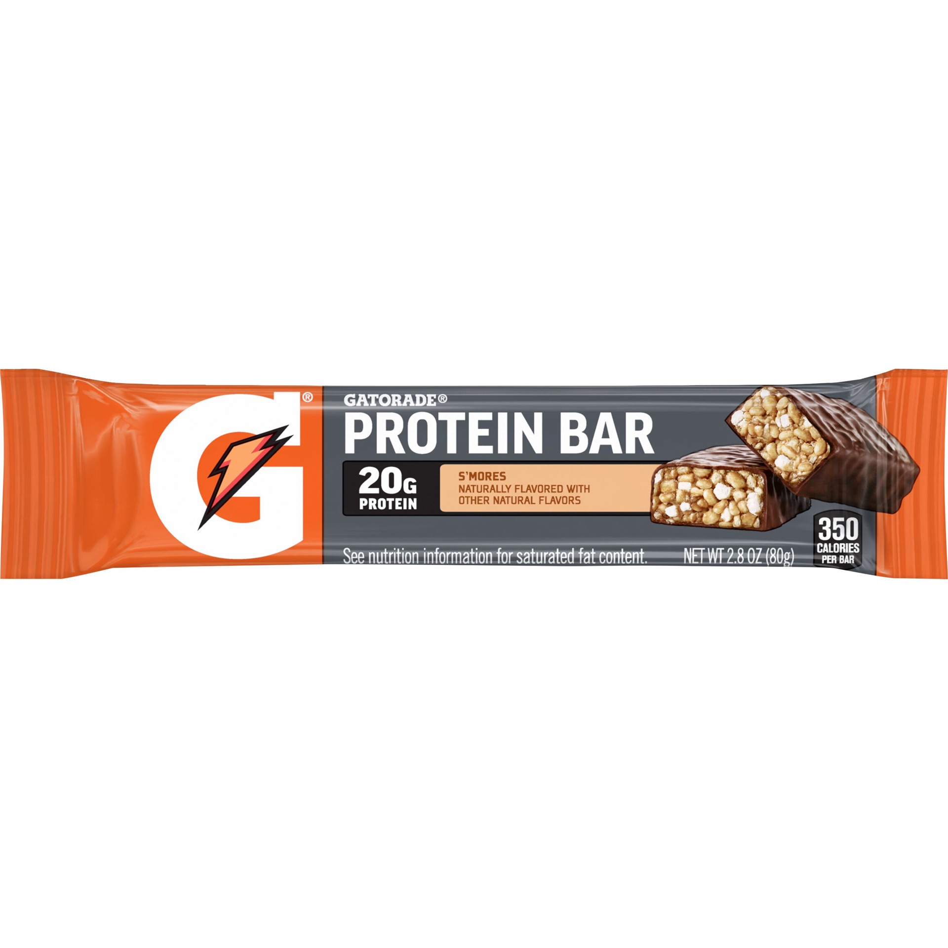 slide 1 of 1, Gatorade Recover Whey Protein Bar S'Mores, 2.8 oz