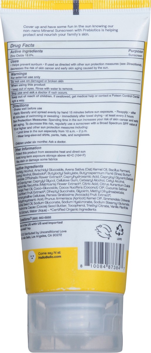 slide 14 of 15, Hello Bello Mineral Baby Sunscreen Lotion + Prebiotics 3.0 fl oz, 3 fl oz