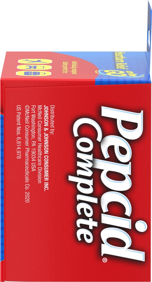 slide 7 of 7, Pepcid Complete Acid Reducer + Antacid Chews, Berry Flavored, 8 ct, 8 ct
