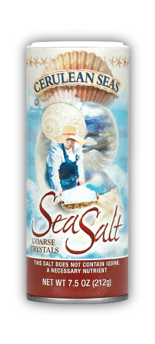 slide 1 of 1, Cerulean Seas Coarse Sea Salt, 7.5 oz