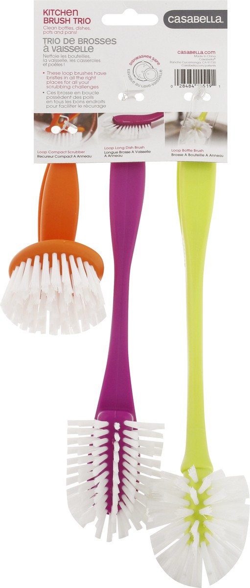 slide 5 of 9, Casabella Loop Dish Brush Set, 3 ct