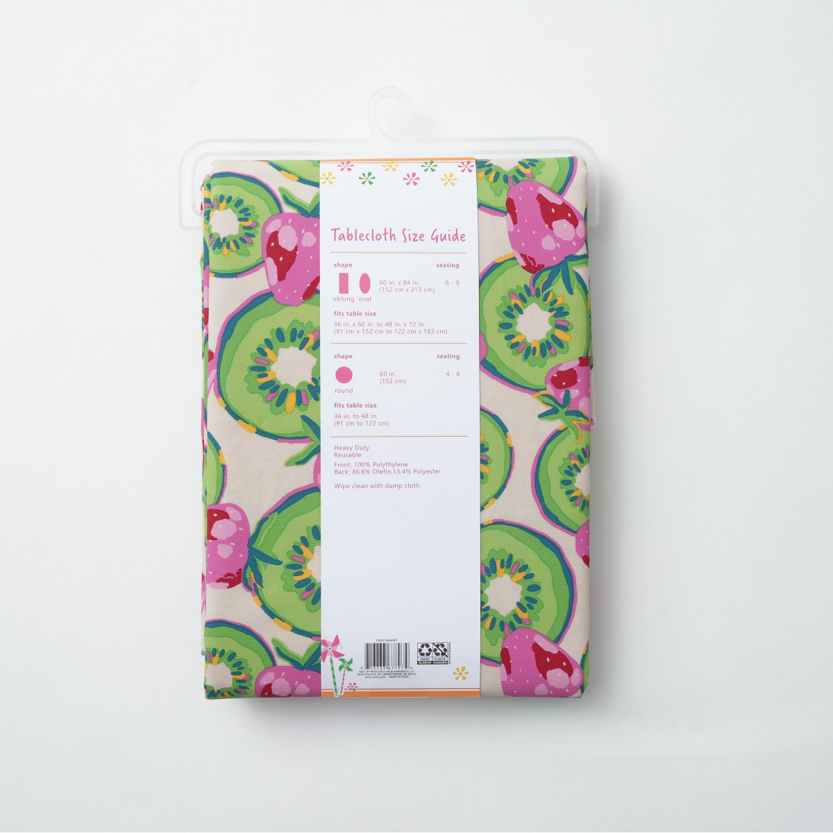 slide 3 of 4, Meijer Corporate Seasonal MCS Fruit Assort Tablecloth, 60 in x 84 in, 60 x 84 