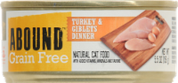 slide 1 of 1, Abound Grain Free Turkey & Giblets Dinner Cat Food, 5.5 oz