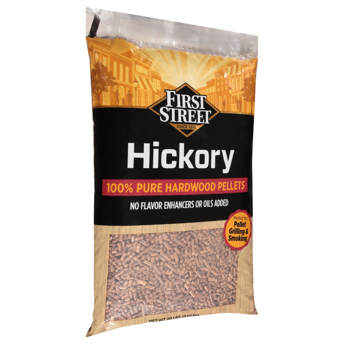slide 9 of 9, First Street Hardwood Pellets Hickory, 20 lb