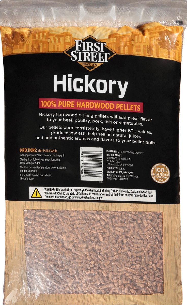 slide 6 of 9, First Street Hardwood Pellets Hickory, 20 lb