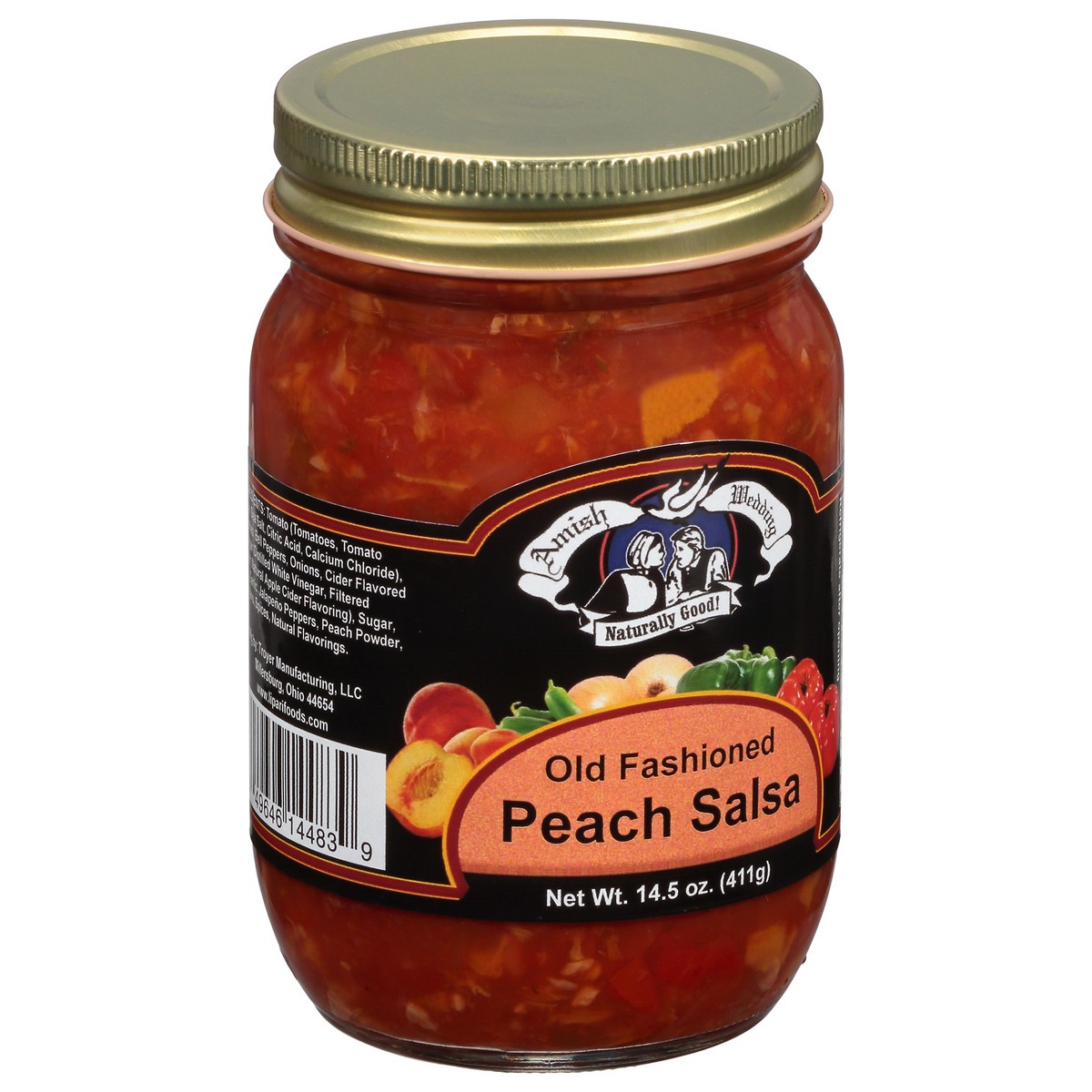slide 3 of 9, Amish Wedding Old Fashioned Peach Salsa 14.5 oz, 14.5 oz