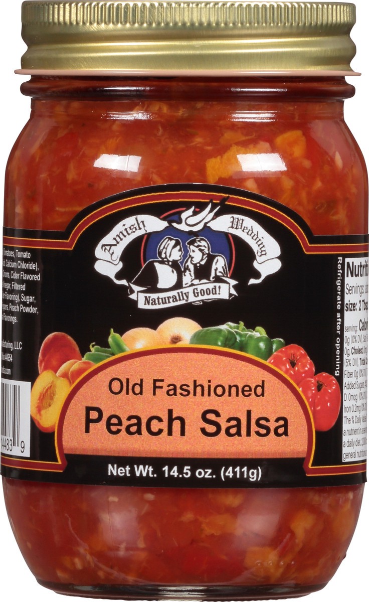 slide 7 of 9, Amish Wedding Old Fashioned Peach Salsa 14.5 oz, 14.5 oz