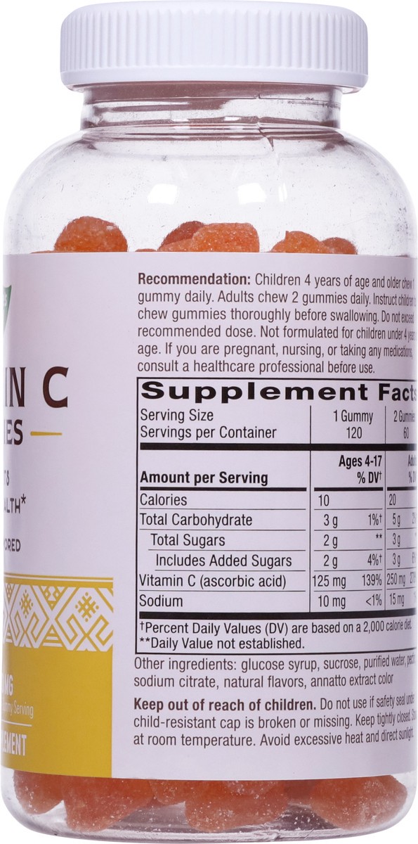 slide 5 of 9, Nature's Way 250 mg Orange Flavored Vitamin C Gummy 120 Gummies, 120 ct