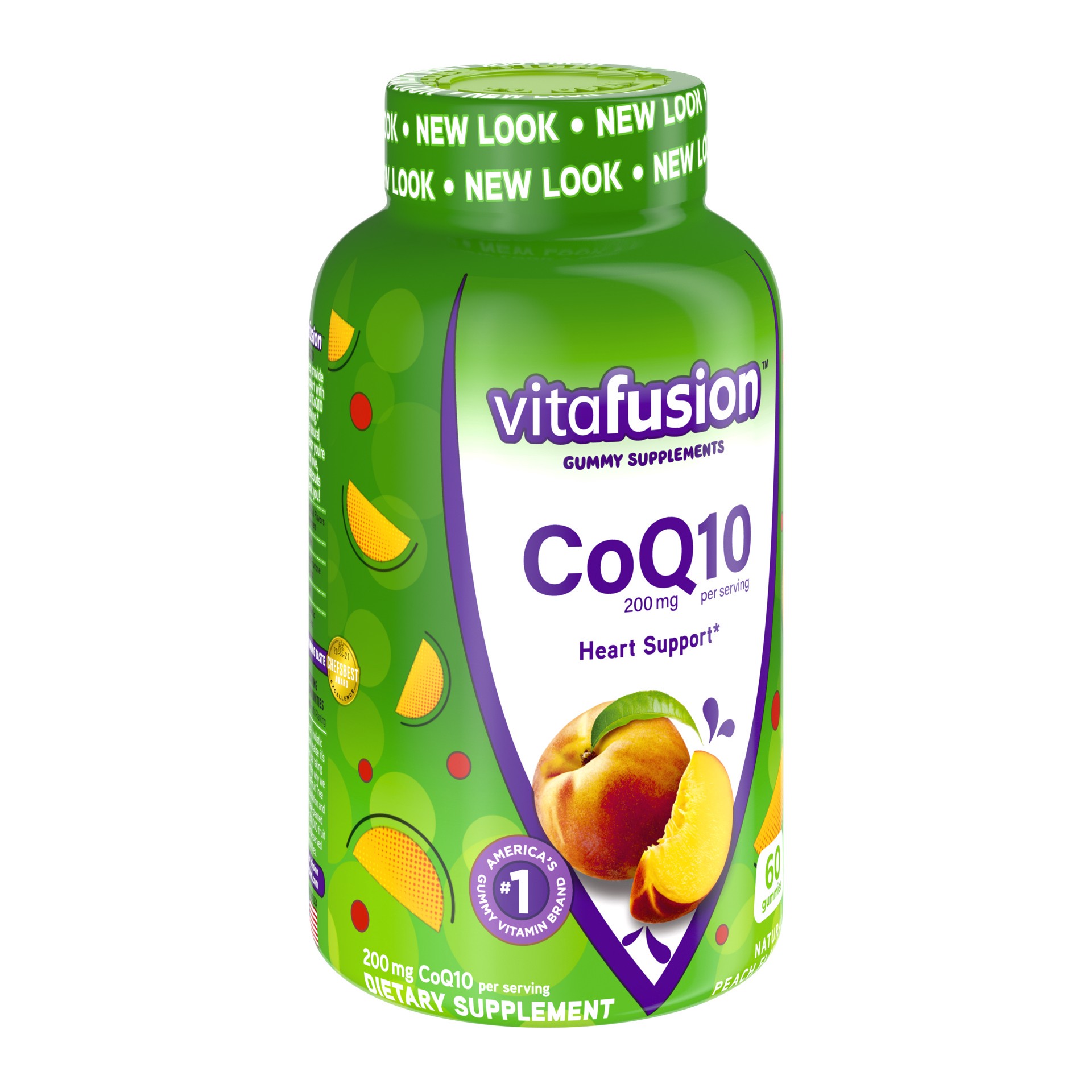 slide 5 of 5, vitafusion CoQ10 Gummy Vitamins, 60ct, 60 ct