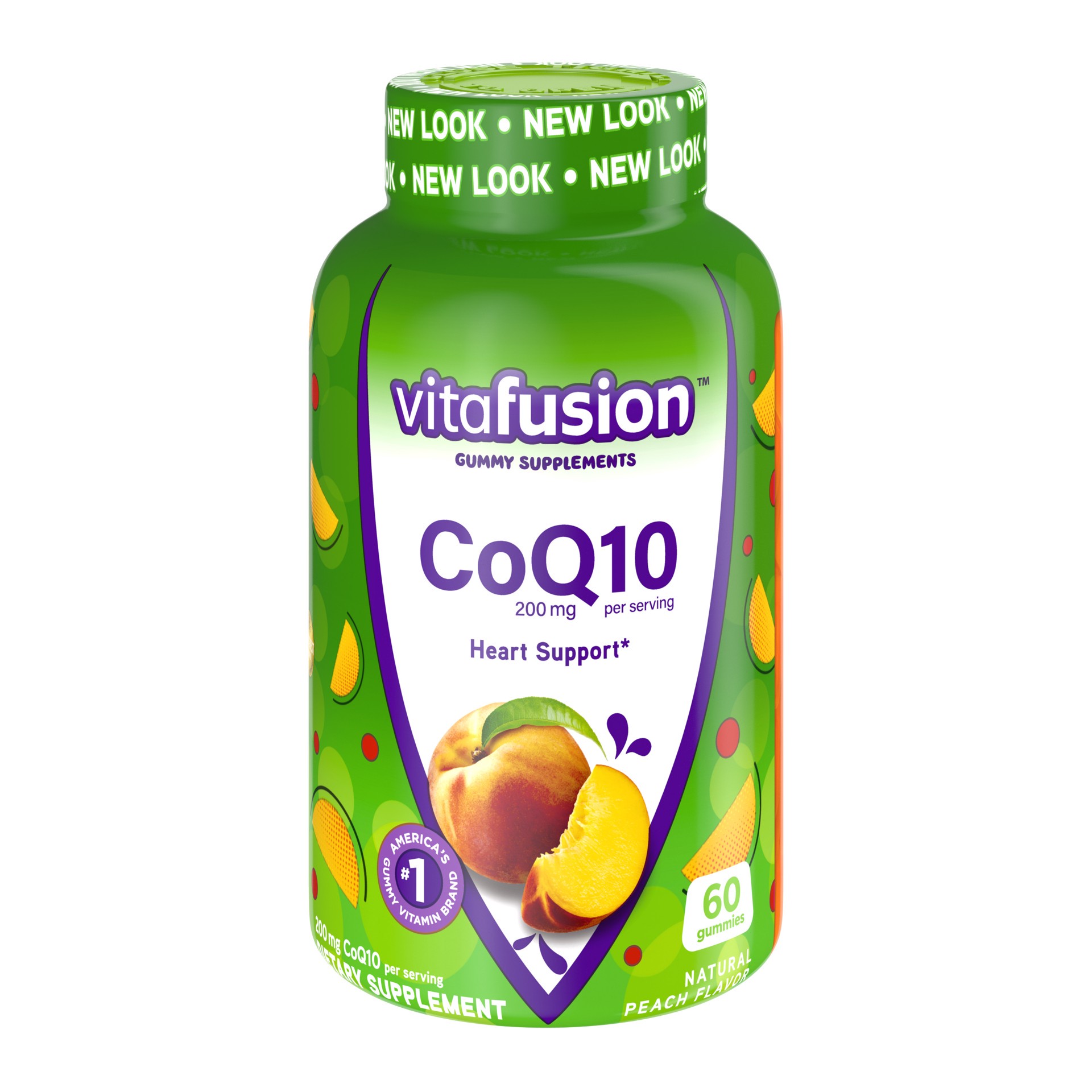 slide 1 of 5, vitafusion CoQ10 Gummy Vitamins, 60ct, 60 ct