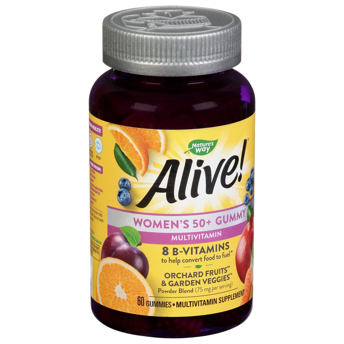 slide 3 of 9, Nature's Way Alive! Women's 50+ Gummy Multivitamin, 60 ct