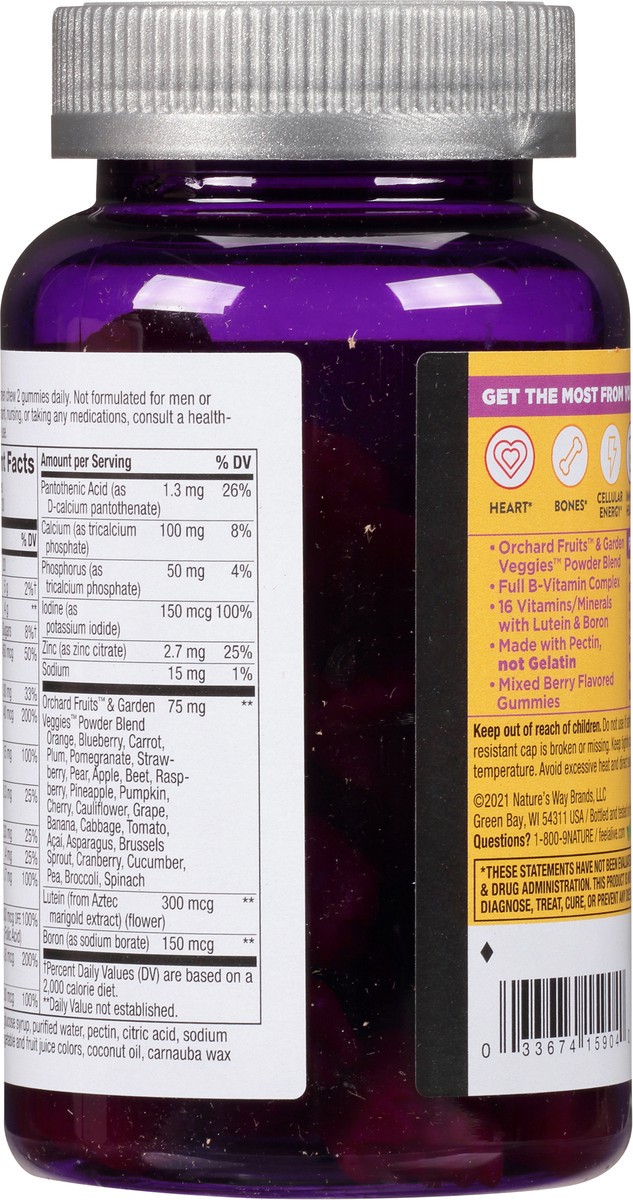 slide 5 of 9, Nature's Way Alive! Women's 50+ Gummy Multivitamin, 60 ct