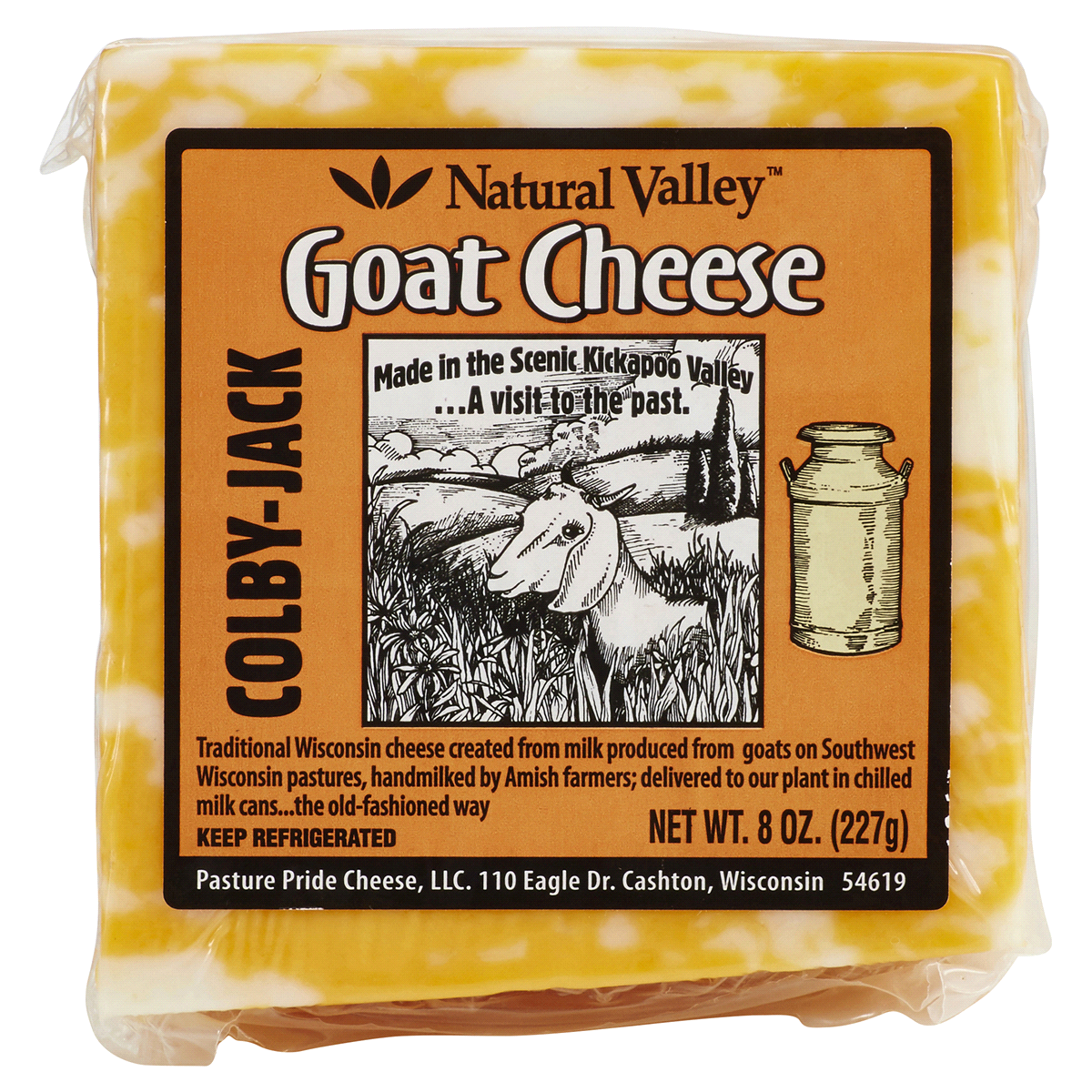 slide 1 of 5, Natural Valley Colby-Jack Goat Cheese, 8 oz