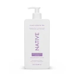 Native Moisturizing Hand & Body Lotion, Lilac & White Tea, Silicone Free, for Women and Men, 16.5 oz