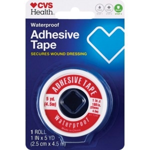 slide 1 of 1, CVS Health Easy Tear Waterproof Adhesive Tape, 1 ct