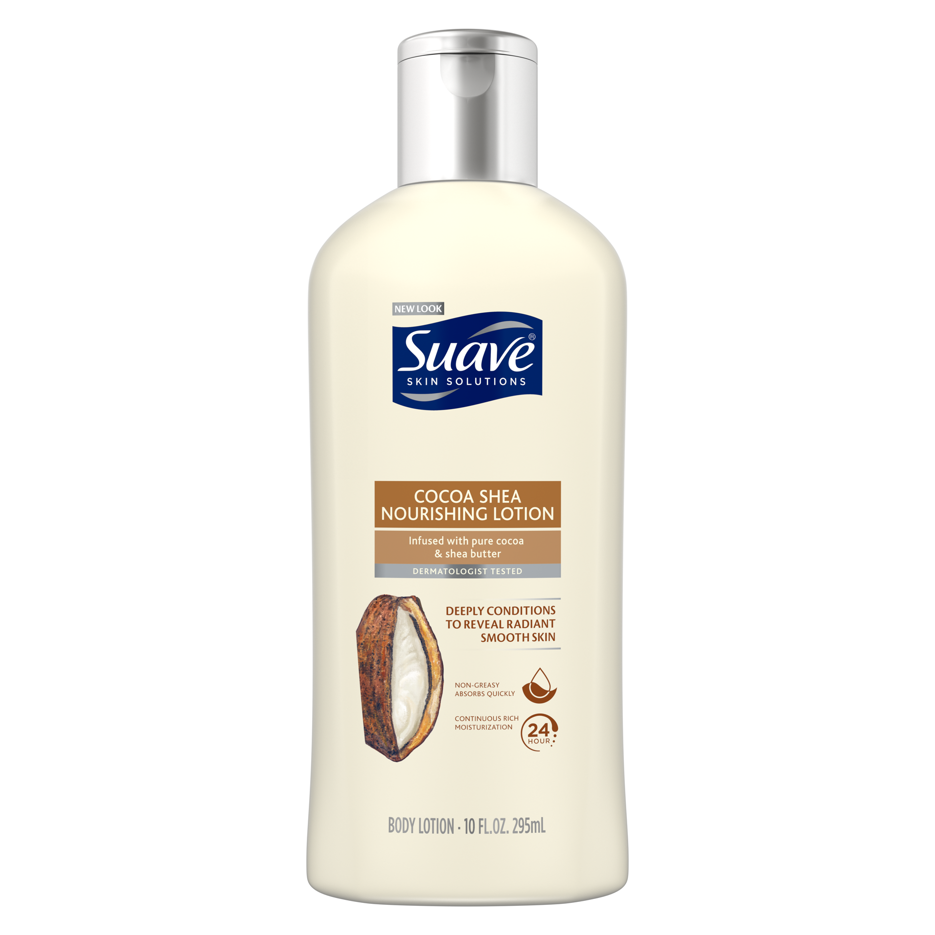 slide 2 of 6, Suave Skin Solutions Body Lotion Cocoa Butter & Shea, 10 oz, 10 oz