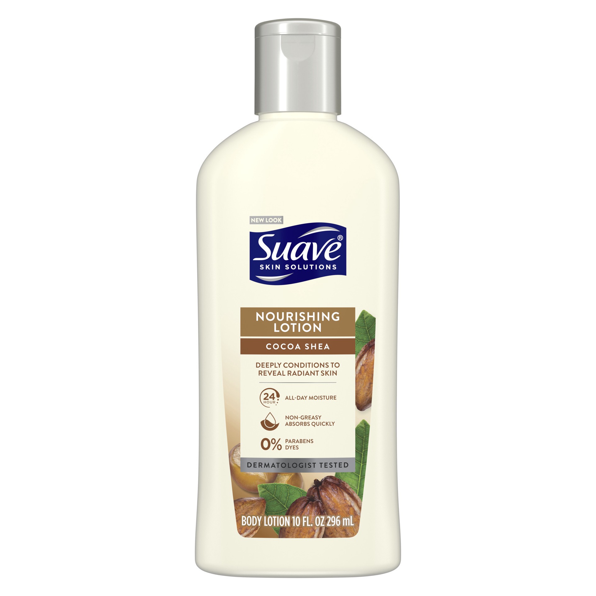 slide 1 of 6, Suave Skin Solutions Body Lotion Cocoa Butter & Shea, 10 oz, 10 oz