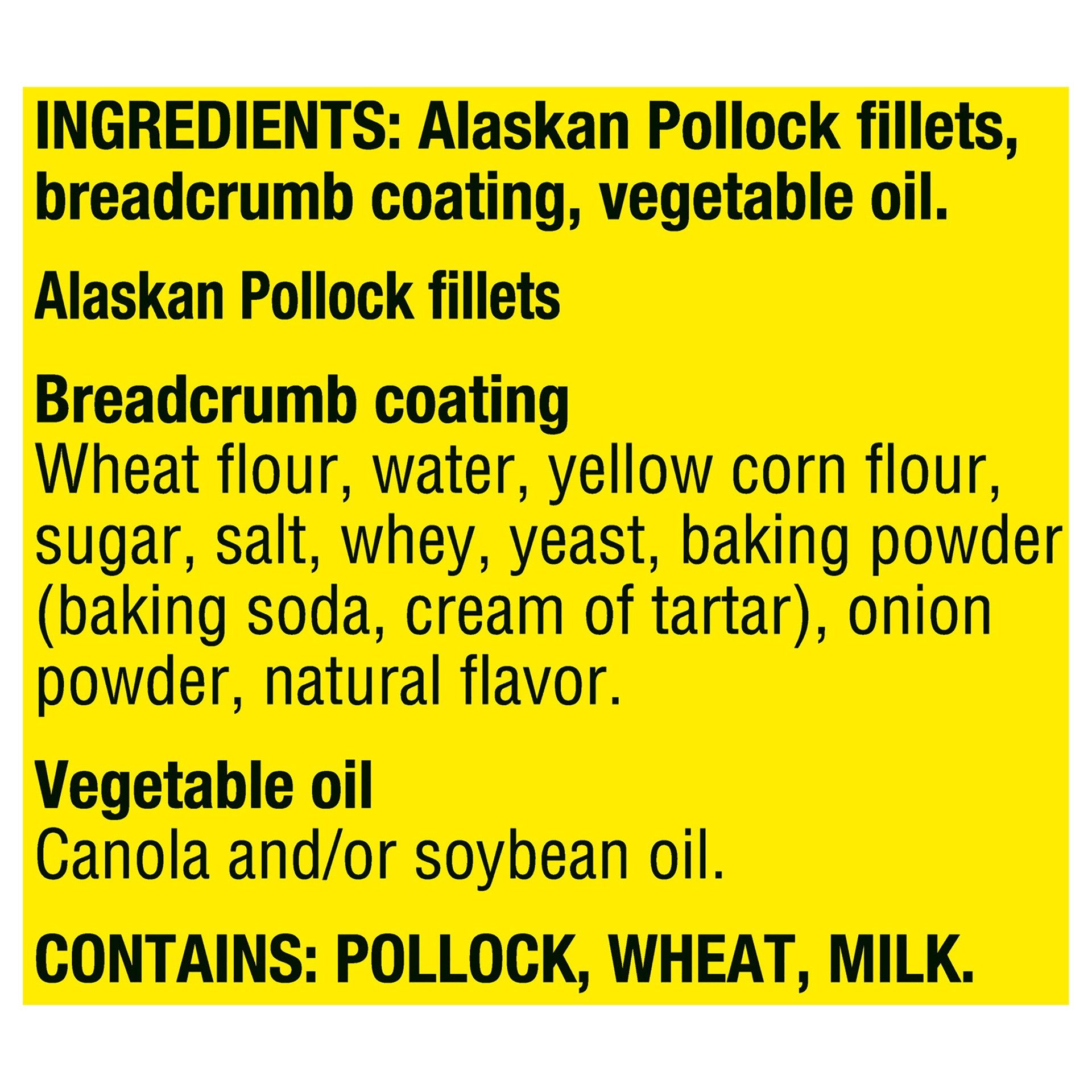 slide 6 of 10, Gorton's Gorton''s Breaded Fish Sandwich Cut from 100% Whole Fish Fillets (Not Minced), Wild Caught Alaskan Pollock, Frozen, 8 Count, 18.3 Ounce Resealable Bag, 8 ct