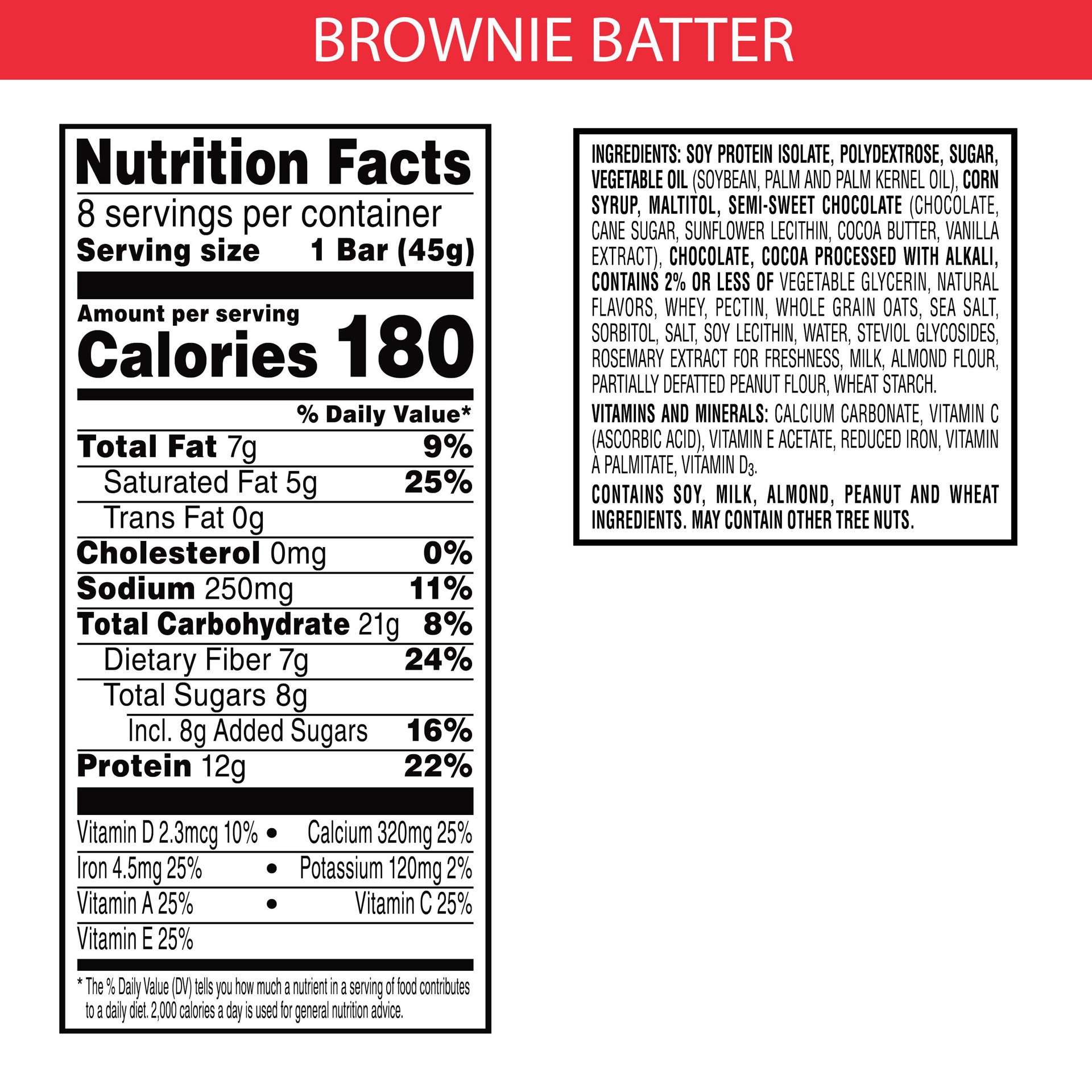 slide 5 of 5, Special K Bar Protein Meal Bars, Meal Replacement, Protein Snacks, Brownie Batter, 12.7oz Tray, 8 Bars, 12.7 oz