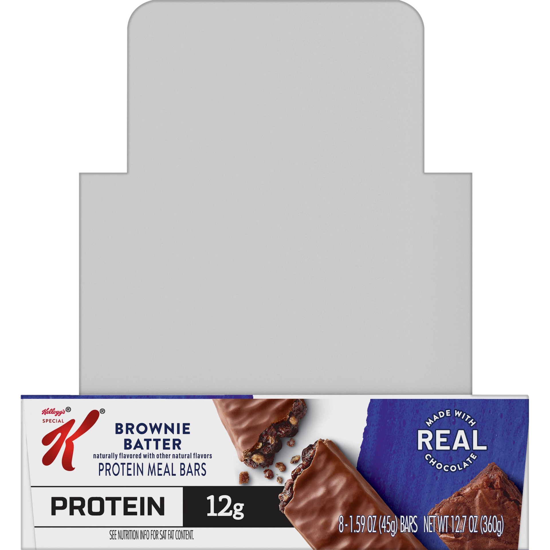 slide 3 of 5, Special K Bar Protein Meal Bars, Meal Replacement, Protein Snacks, Brownie Batter, 12.7oz Tray, 8 Bars, 12.7 oz