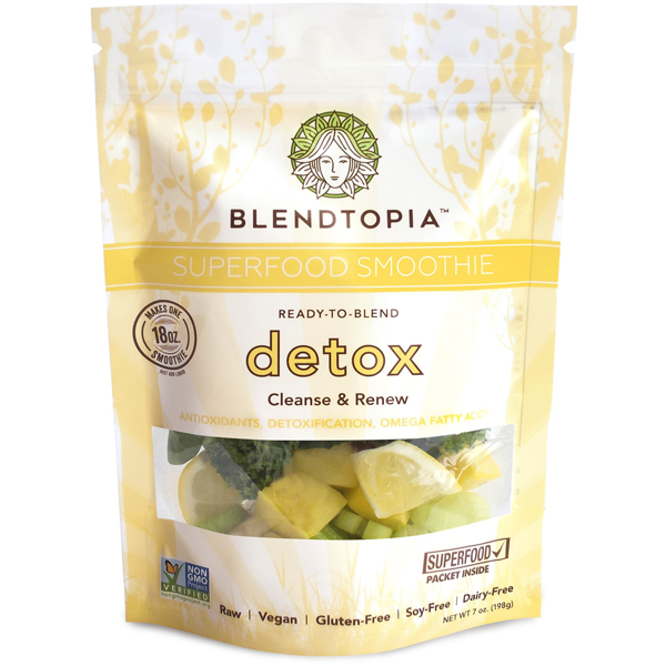 slide 1 of 1, Blendtopia Superfood Smoothie - Detox, 7 oz