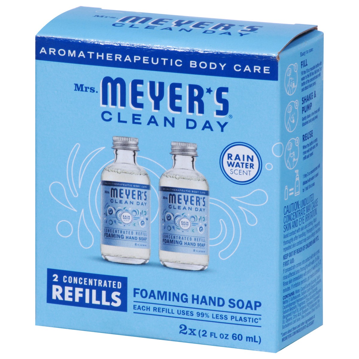 slide 6 of 9, Mrs. Meyer's Clean Day Foaming Rain Water Scent Hand Soap 2 ea, 2 ct