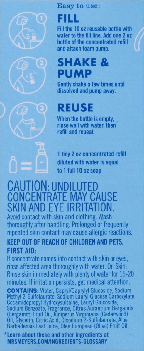 slide 3 of 9, Mrs. Meyer's Clean Day Foaming Rain Water Scent Hand Soap 2 ea, 2 ct