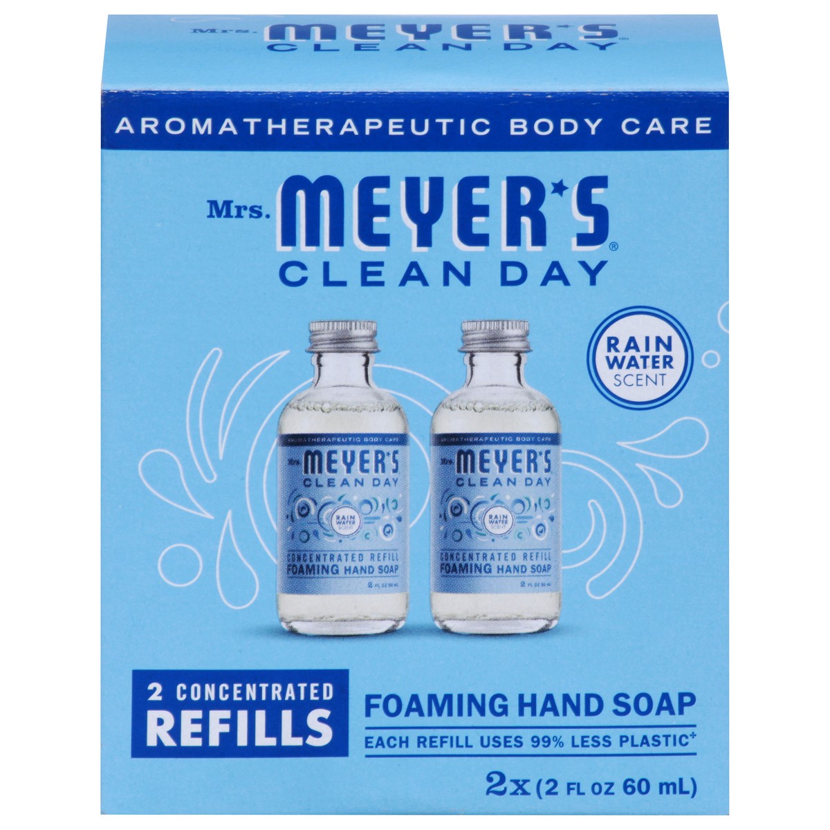 slide 1 of 9, Mrs. Meyer's Clean Day Foaming Rain Water Scent Hand Soap 2 ea, 2 ct