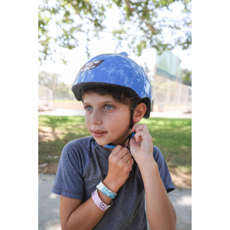 slide 12 of 14, Raskullz Cling Shark Child Helmet - Blue, 1 ct