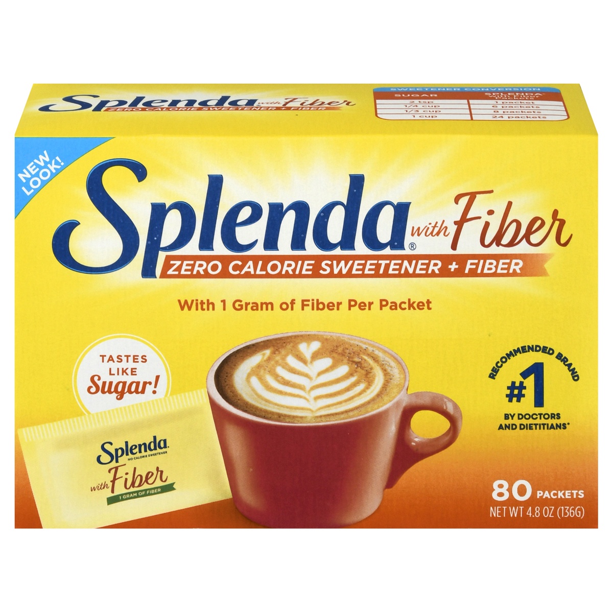 slide 1 of 1, Splenda No Calorie Sweetener, 80 ct; 4.76 oz