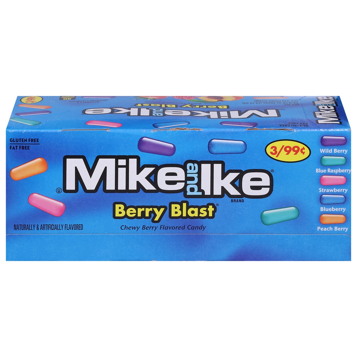 slide 2 of 13, MIKE AND IKE Berry Blast Candy 24 - 0.78 oz Packs, 24 ct